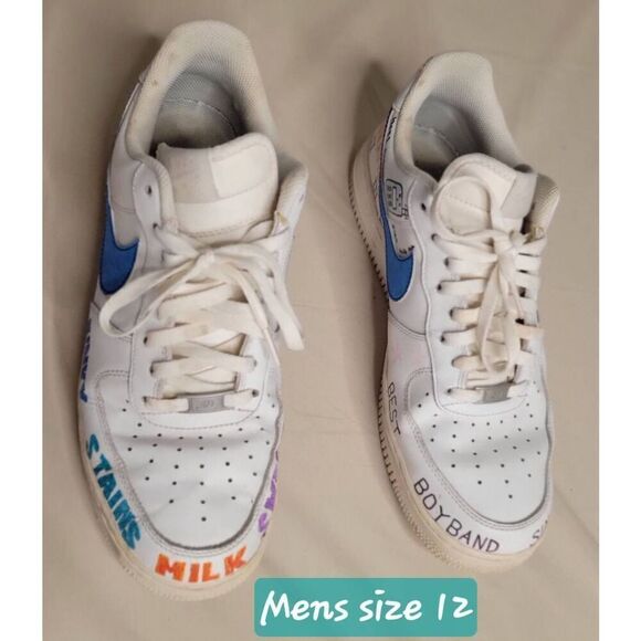 Nike Air sneakers Brock Hampton art One Direction men's size 11 unique 315122 - Picture 1 of 13